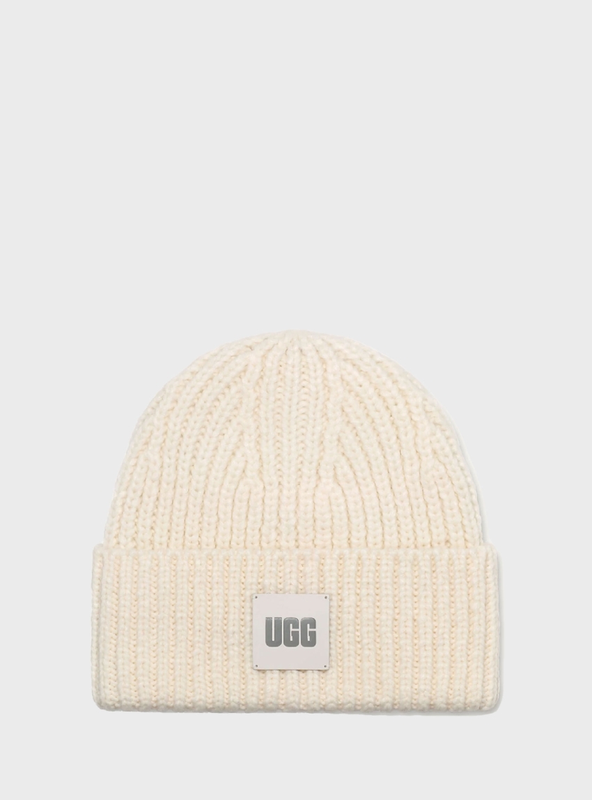 UGG Chunky Rib Beanie - Ecru