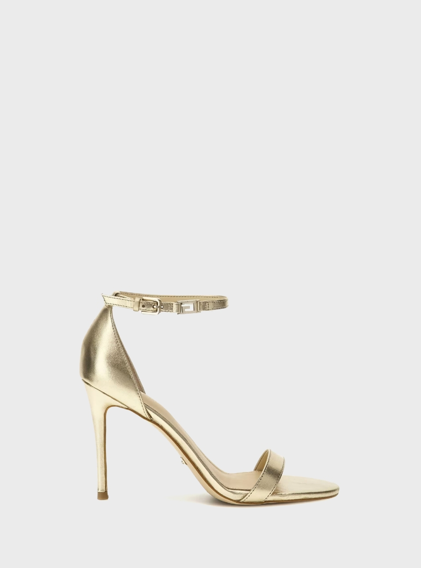 Guess Kabail Leather Sandals - Gold