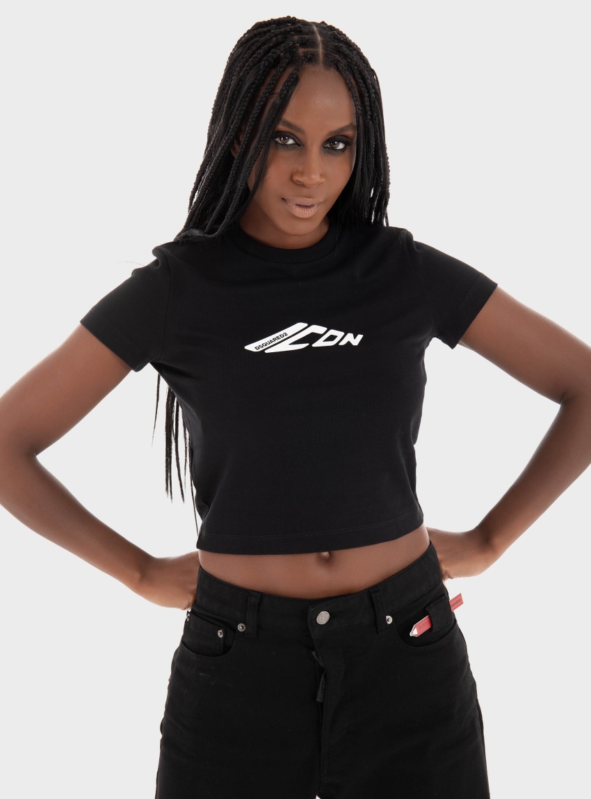 Dsquared Mini Fit Icon New Generation T-Shirt - Black