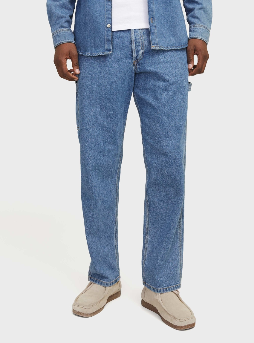 Jack & Jones Eddie Jjcarpenter Sq 735 Jeans - Stonewashed Denim