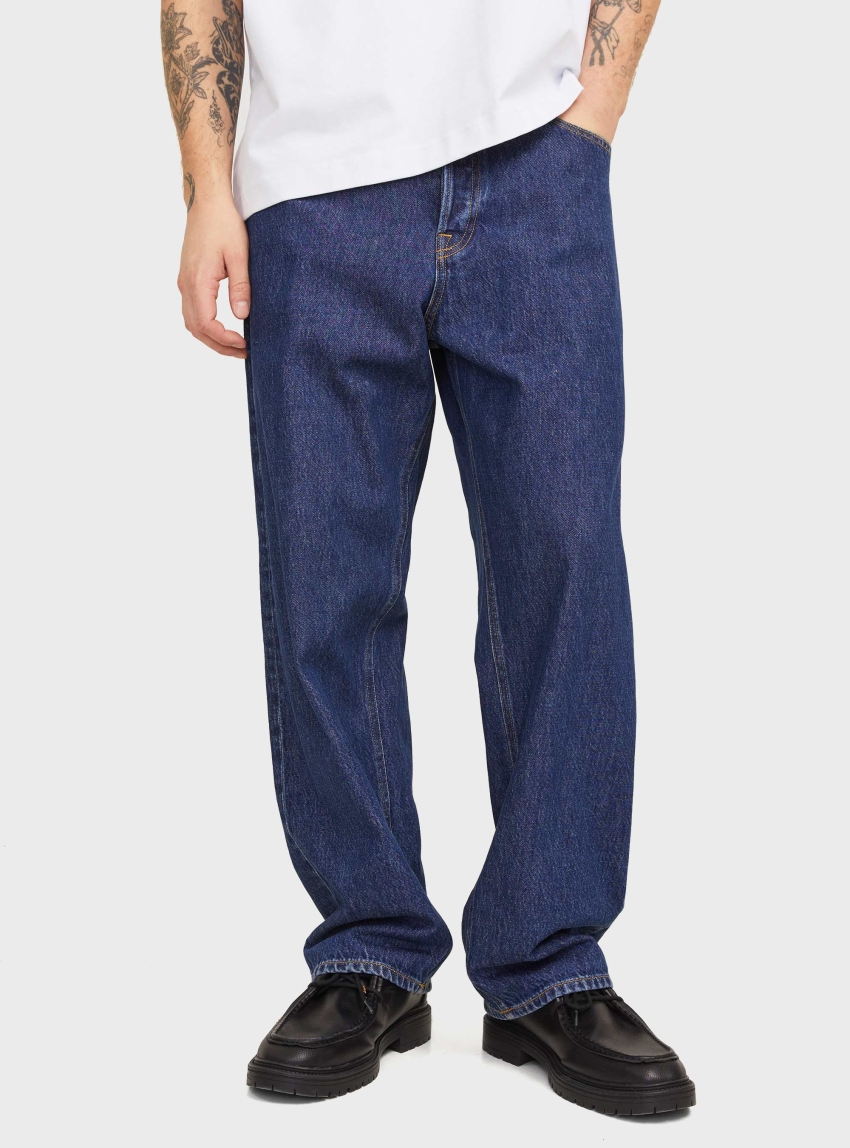 Jack & Jones Alex Original Sbd 599 Baggy Fit Jeans - Unwashed Denim