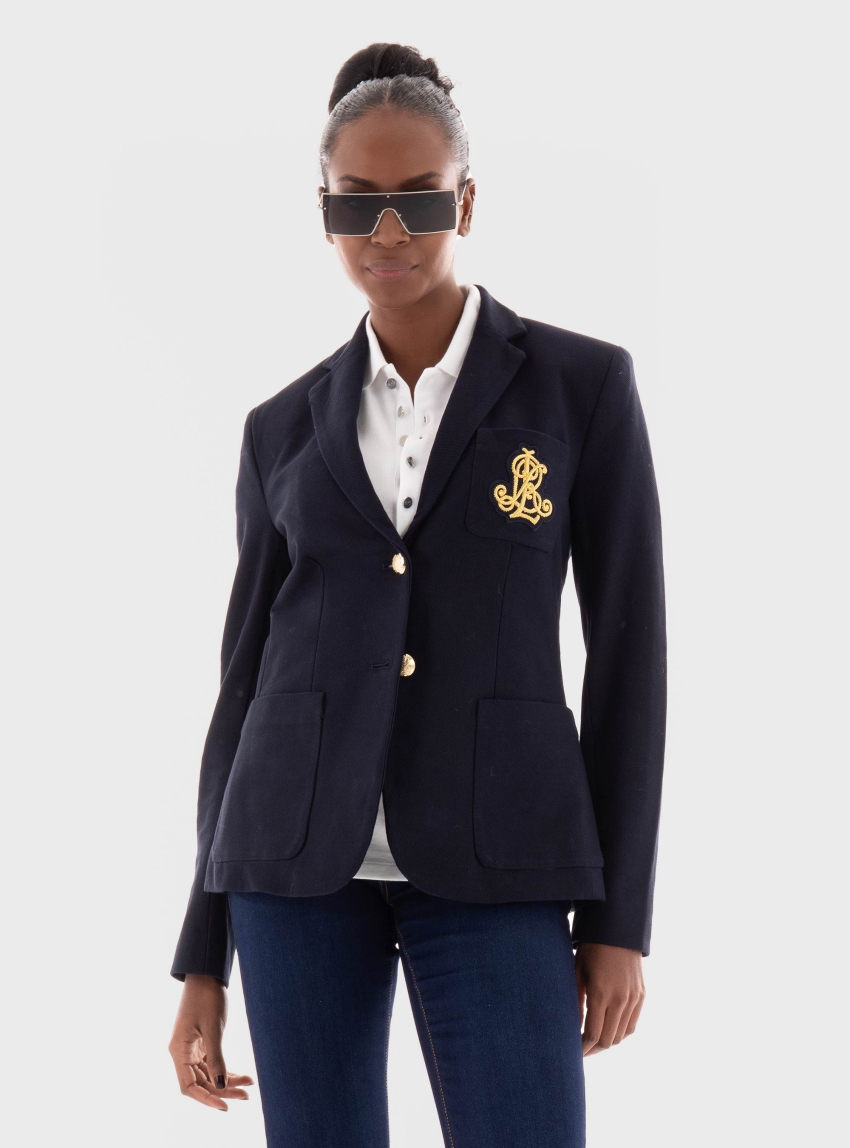 LAUREN Ralph Lauren Bullion Jacquard Blazer - Navy