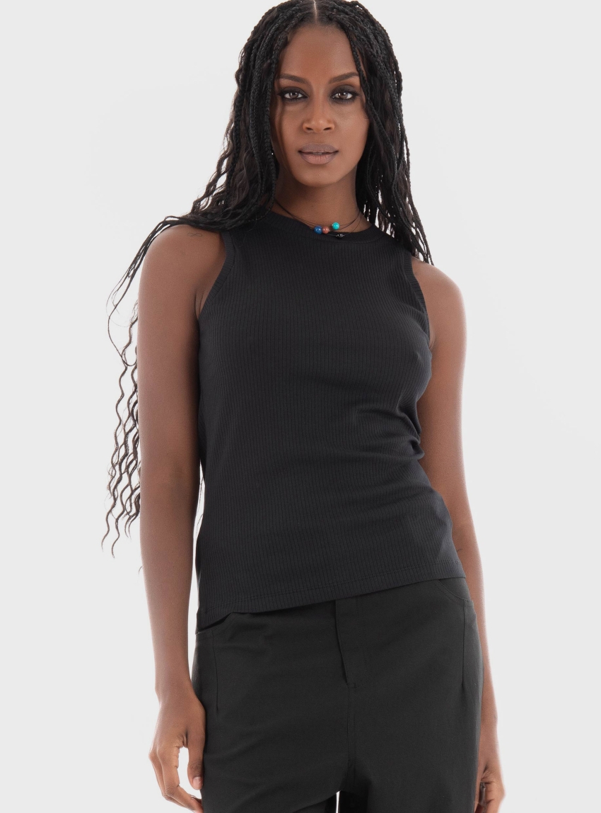 Vero Moda Lavender Sl O-Neck Top - Black