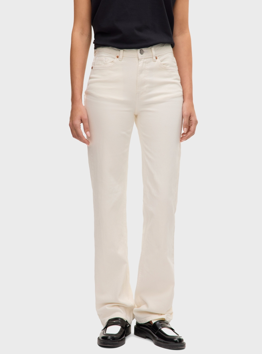 Vero Moda Tessa High Rise Straight Jeans - White