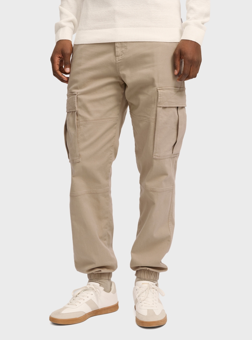 Jack & Jones Kane Jonnie Cuffed Cargo Pants - Beige