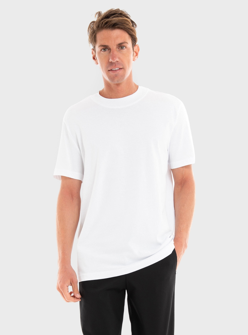 Selected Colman O-Neck Tee - White