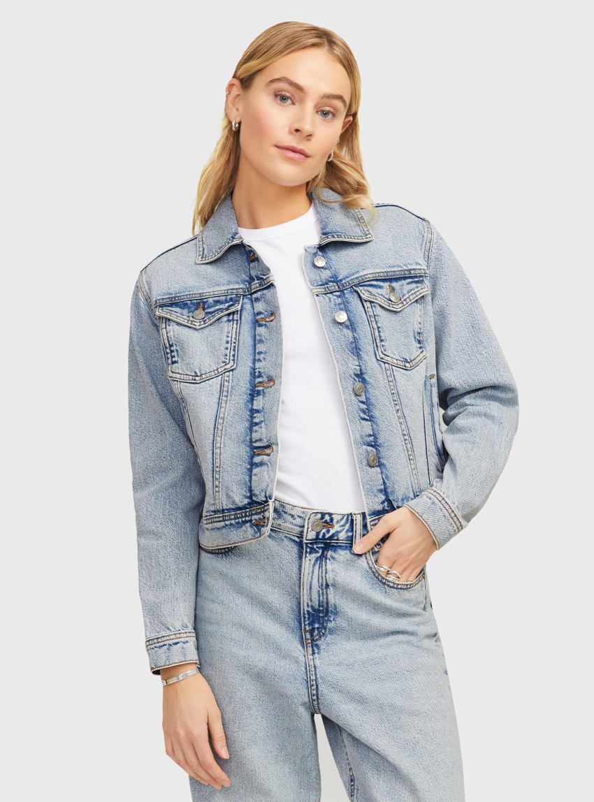 JJXX Alys Classic Denim Jacket - Light Aged Denim