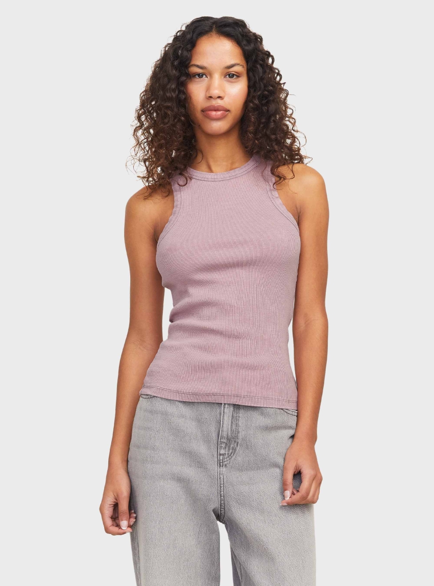 JJXX Forest Washed Rib Top - Pink