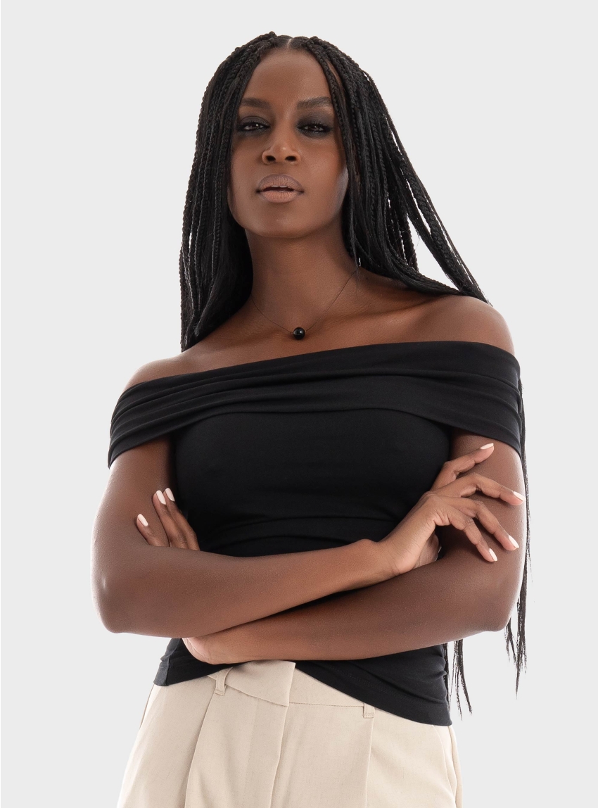 JJXX Gigi Bardot Top - Black