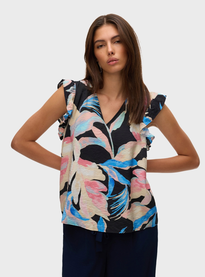 Vero Moda Josie V-Neck Top - Floral