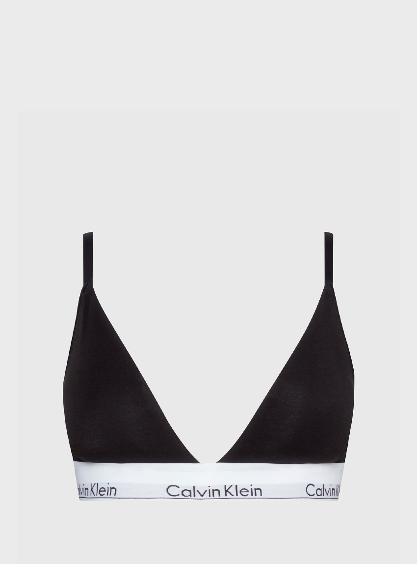 Calvin Klein Triangle Bra - Icon Cotton Modal - Black