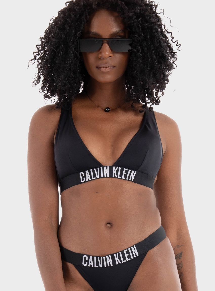 Calvin Klein Bralette Bikini Top - Black