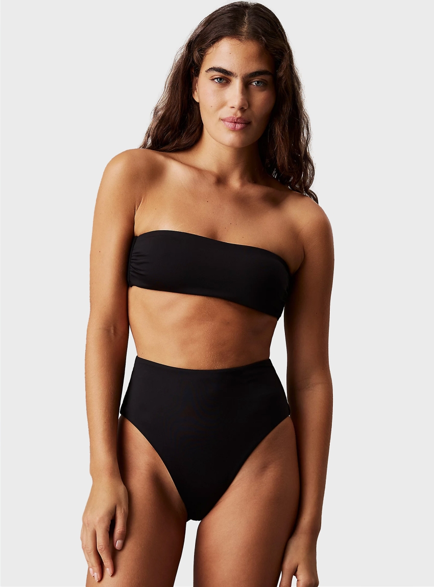 Calvin Klein Bandeau Bikini Top - Black