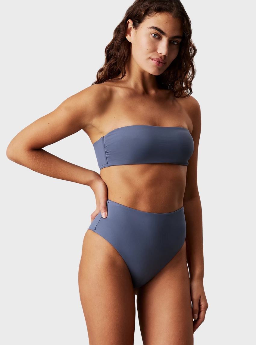 Calvin Klein Bandeau Bikini Top - Grey