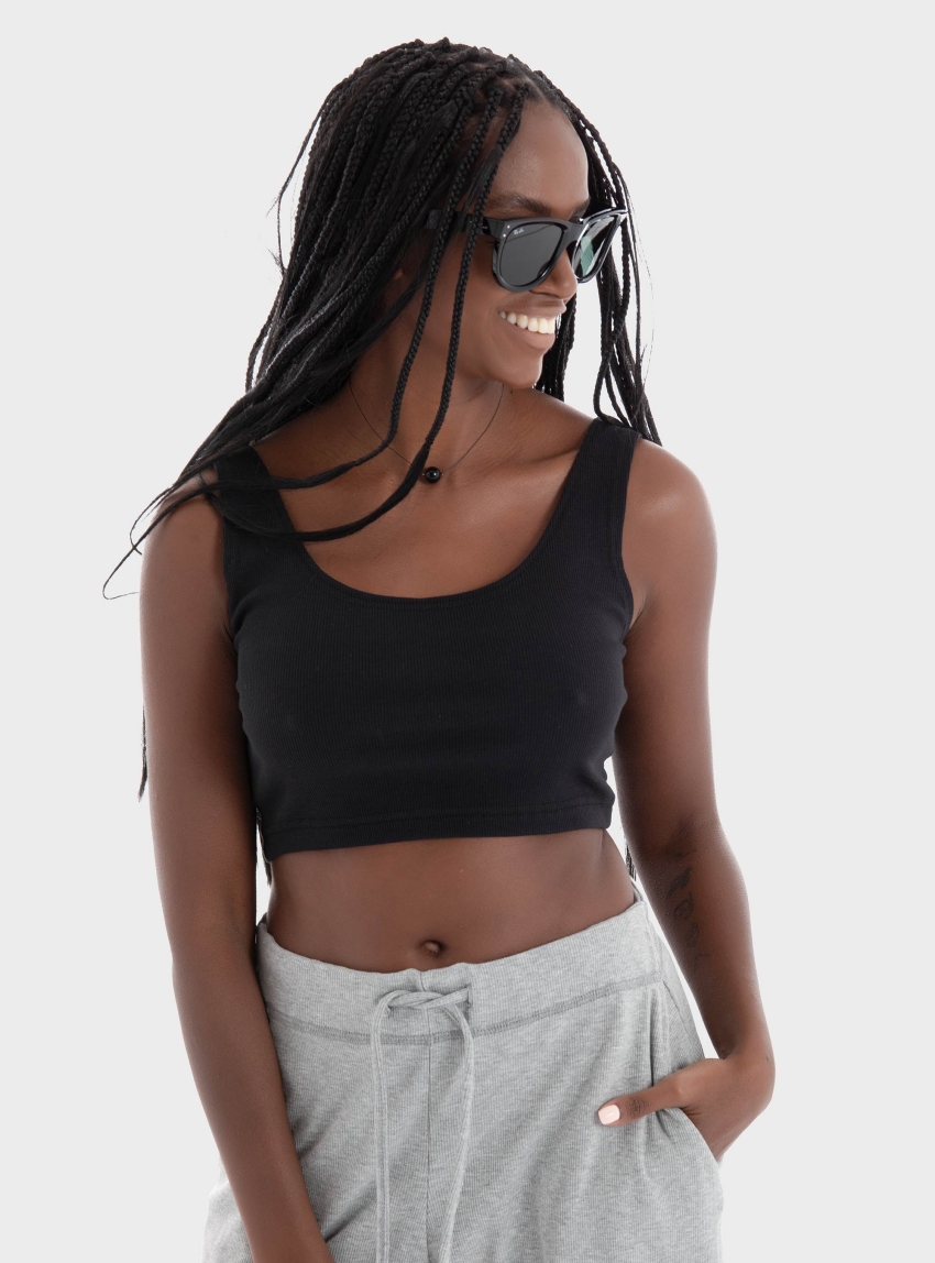 Four Minds Crop Top - Black