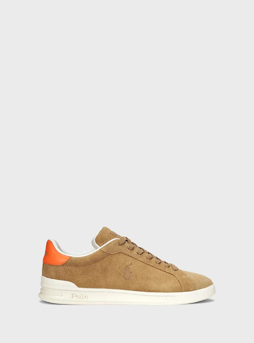 Polo Ralph Lauren Heritage Court II Suede Trainers - Beige