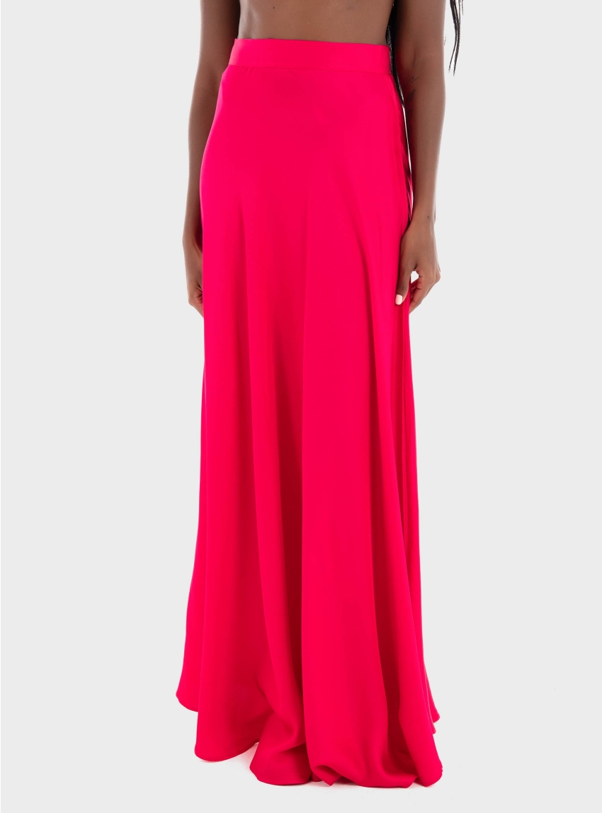 Ioanna Kourbela 'Sleek Move' Maxi Skirt - Hot Pink