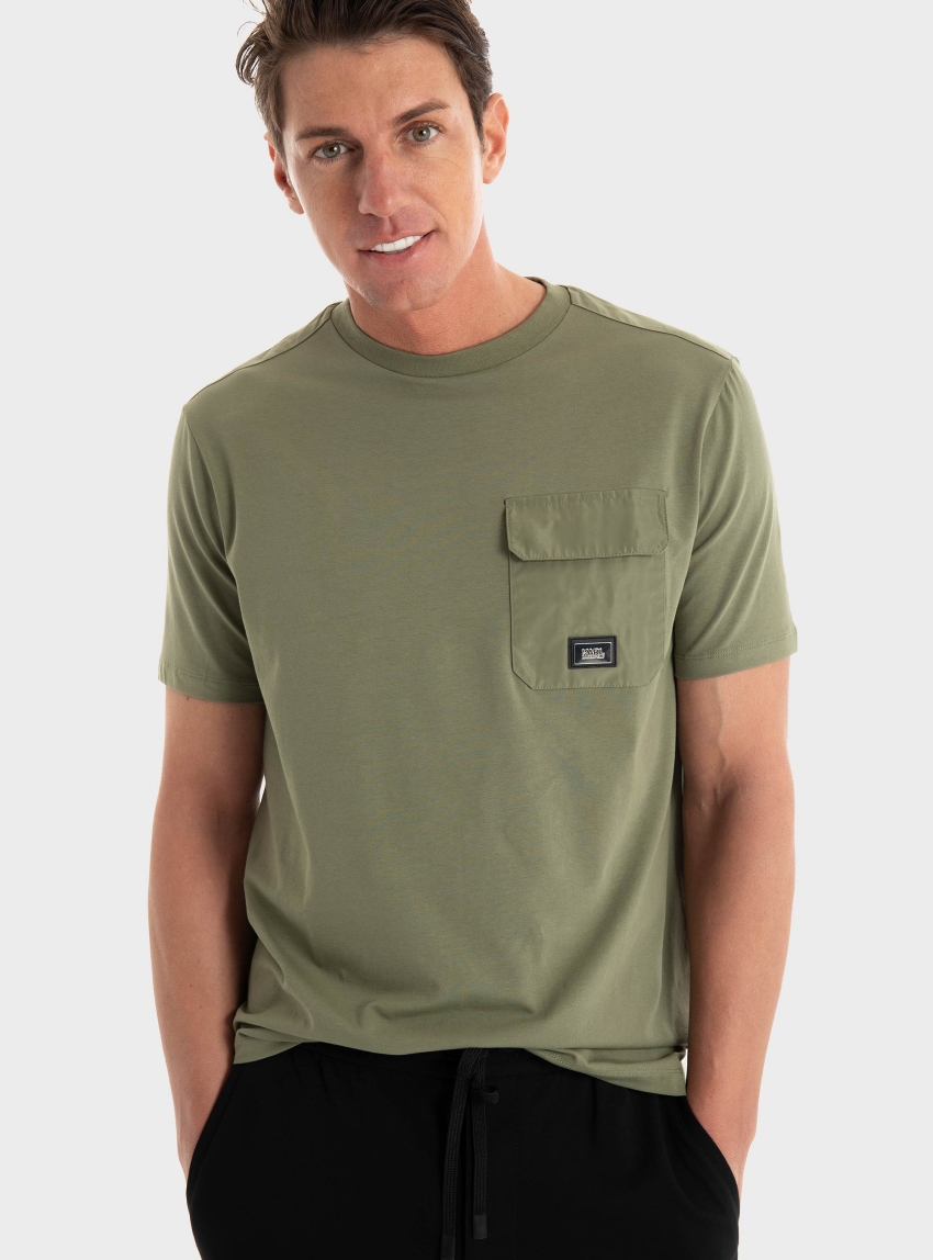 Karl Lagerfeld Crewneck T-Shirt - Olive 