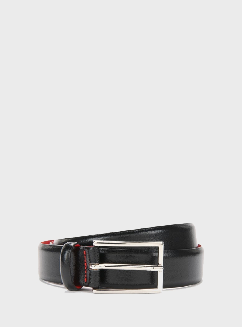 HUGO Leather Belt GAVRILO - Black