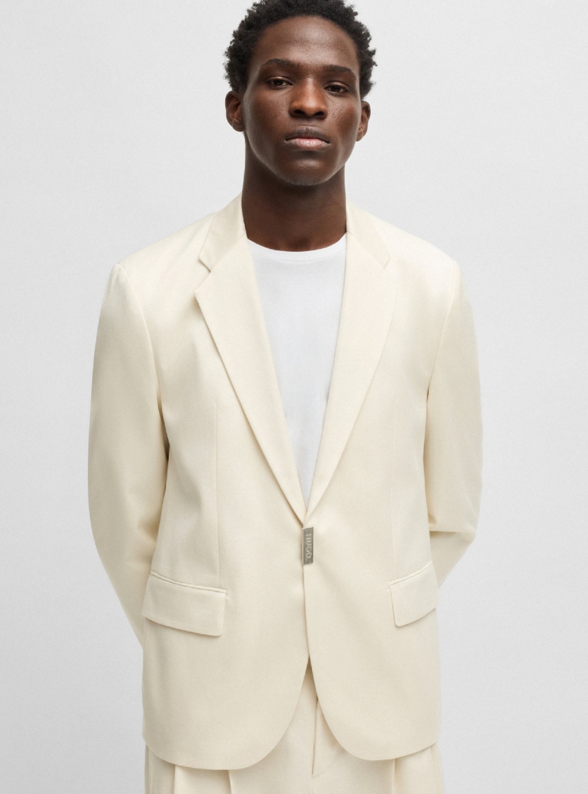 HUGO Slim Fit Blazer Hans251 - Off White