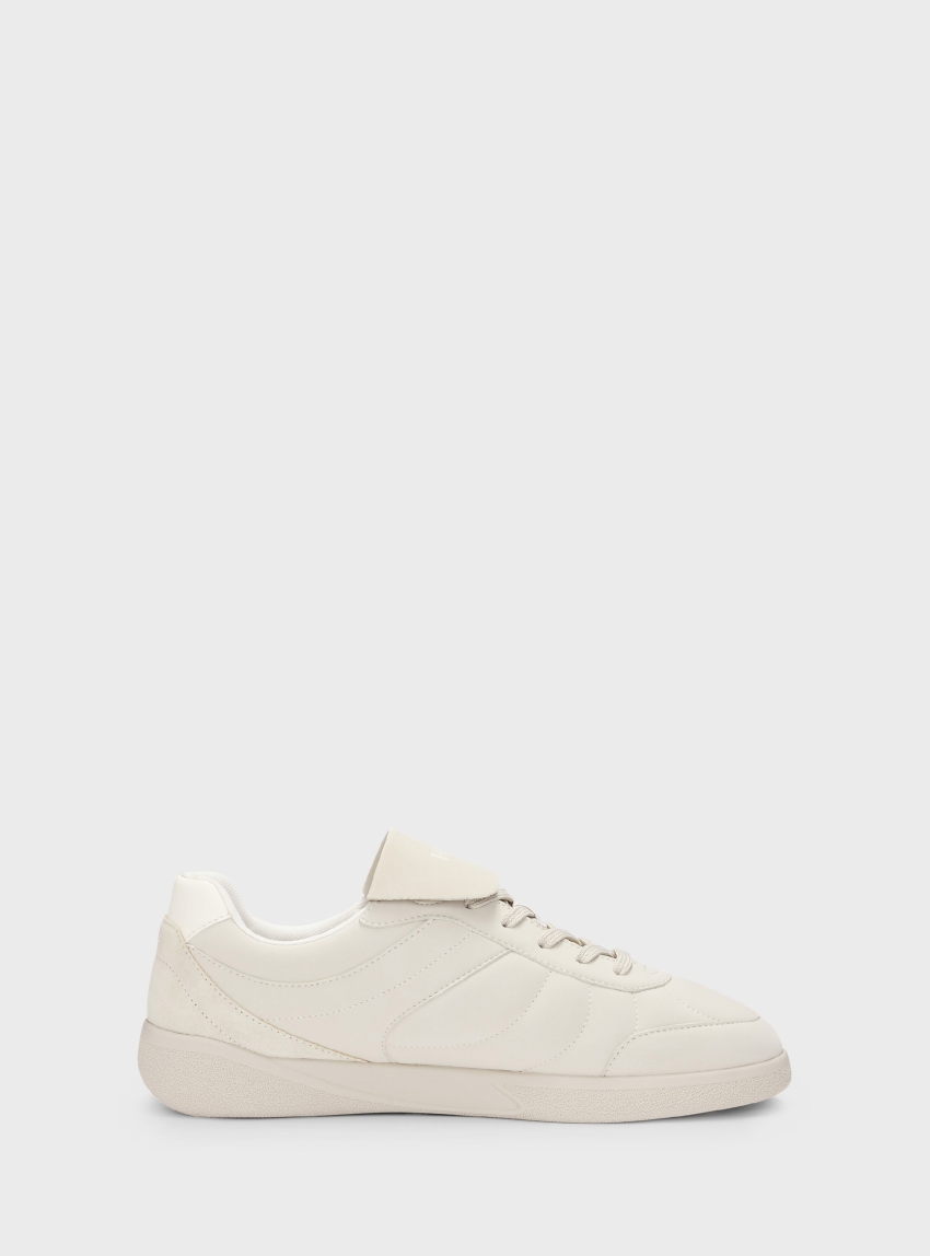HUGO Foldover Tongue Trainers Riven_Tenn_nupu - Ecru