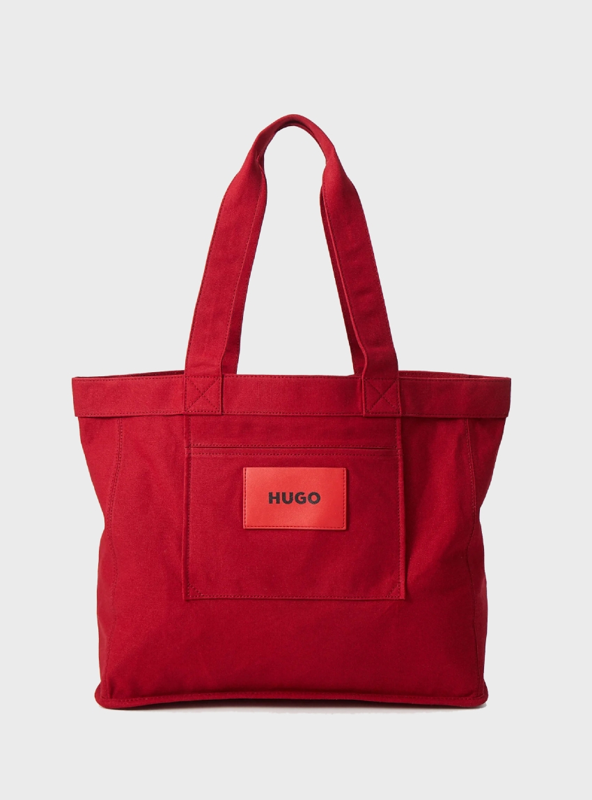HUGO Canvas Tote Bag Becky - Red
