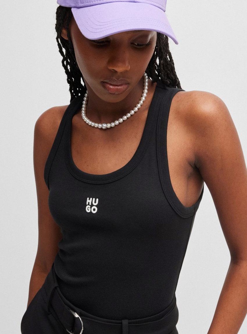 HUGO Tank Top Datamia - Black