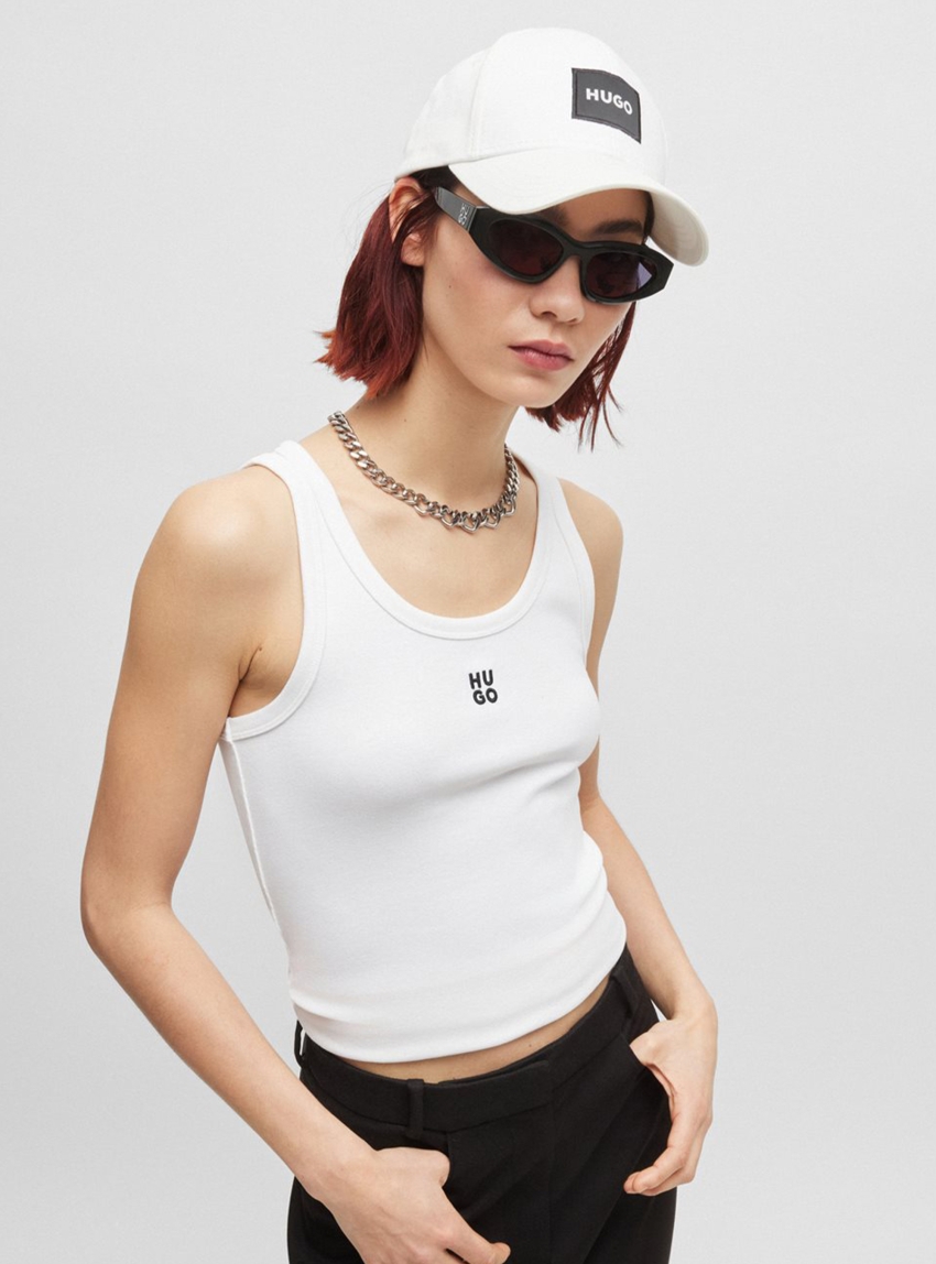 HUGO Tank Top Datamia - White