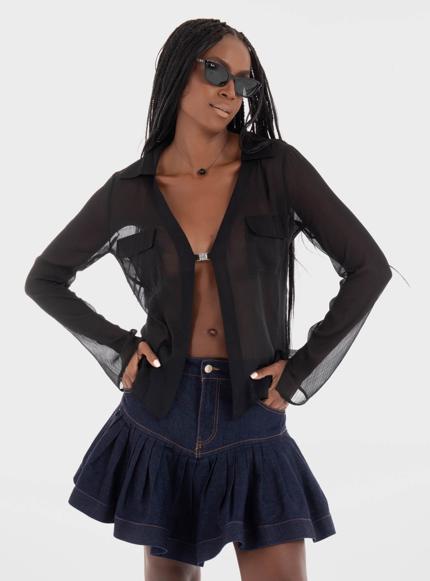 HUGO Slim Fit Shirt Eleazara - Black