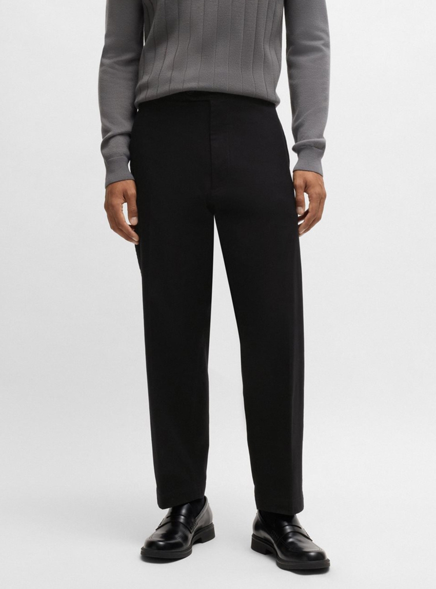 BOSS Straight Fit Trousers C-Kleon - Black