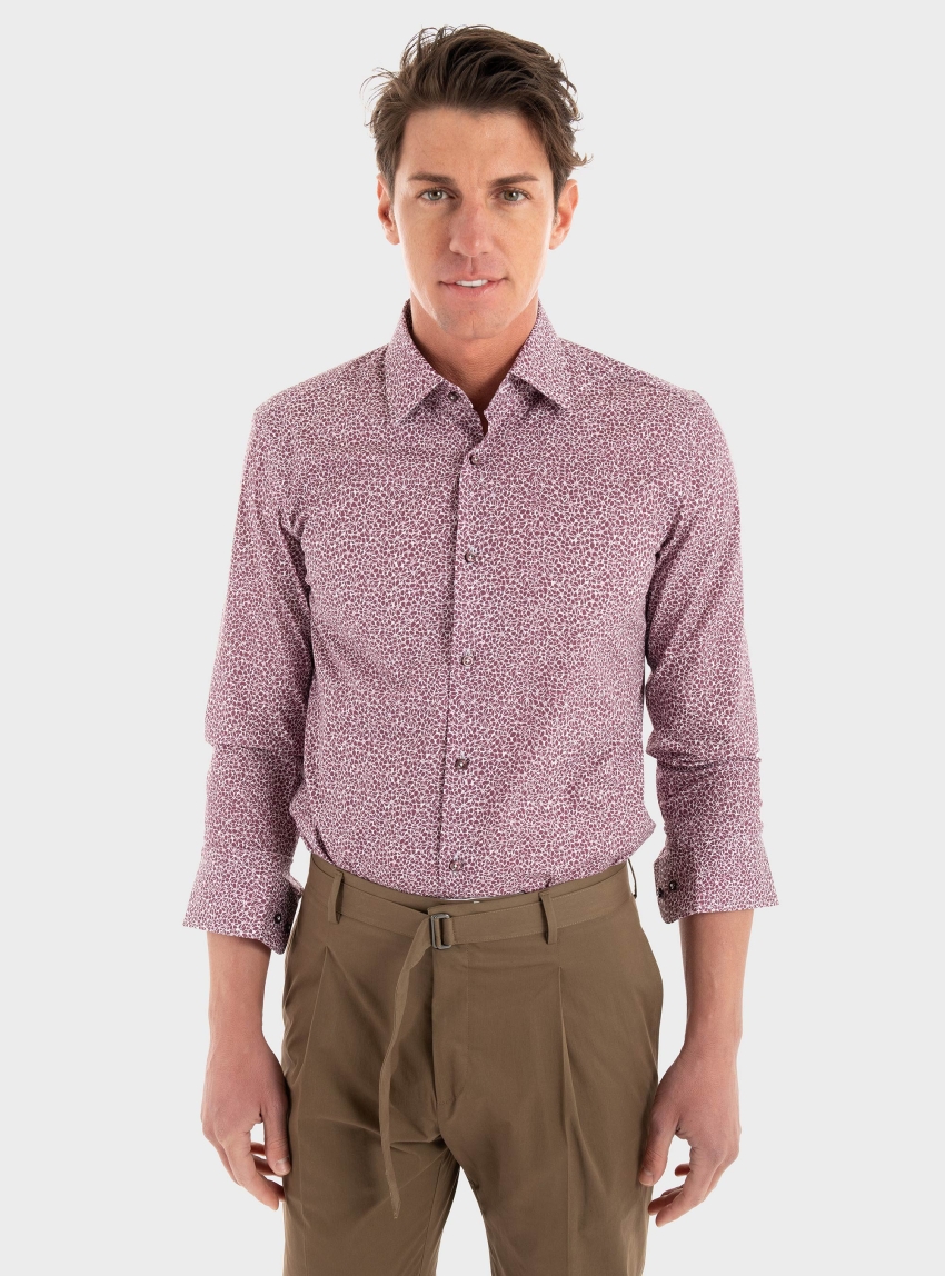 BOSS Slim Fit Shirt H-HANK-kent-C1-214 - Dusty Pink
