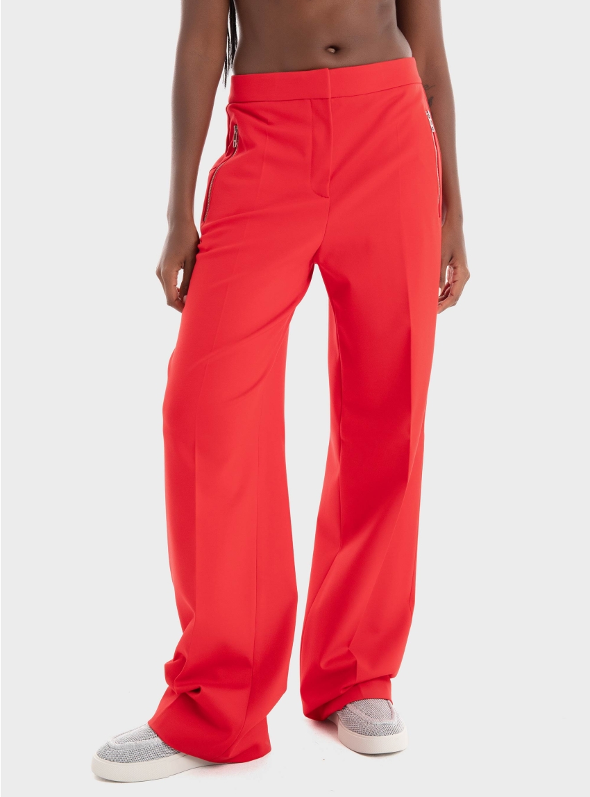 BOSS Regular-Fit Trousers Zipped Pockets Tilda1 - Red