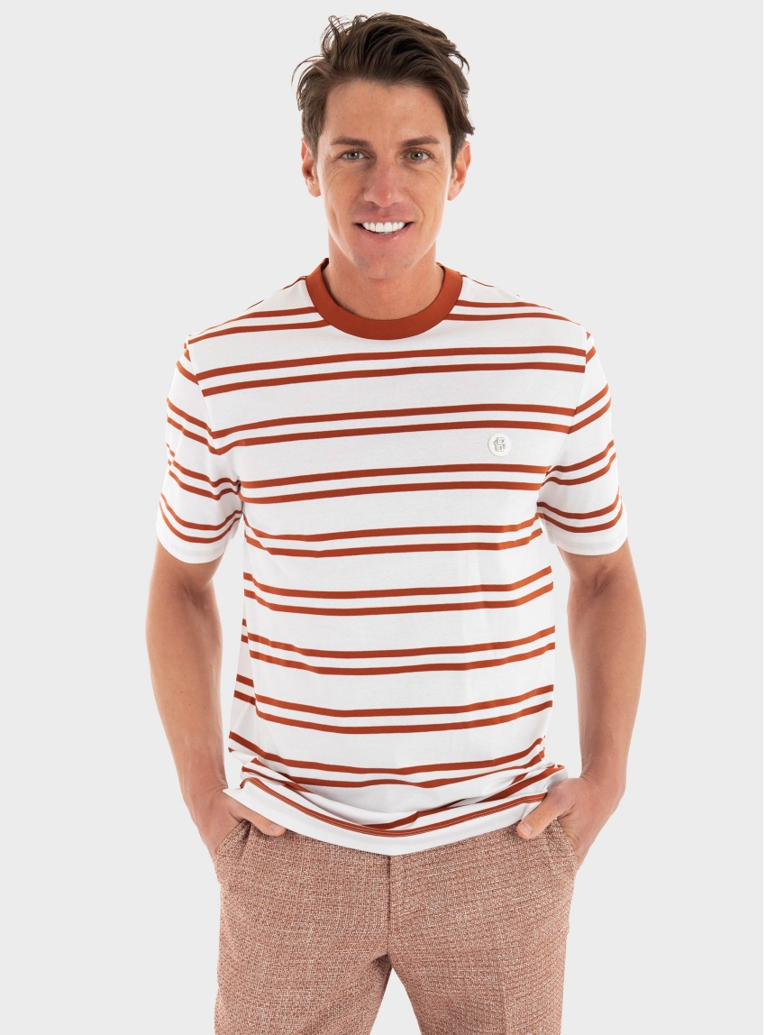 BOSS Bouble B Regular-Fit T-Shirt C-Taut 01 - Orange Red