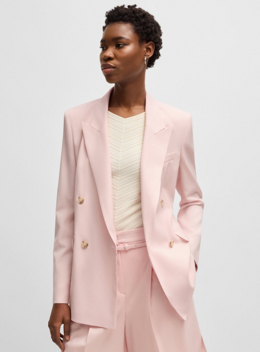 BOSS Regular-Fit Blazer Jaleto7 - Pale Pink