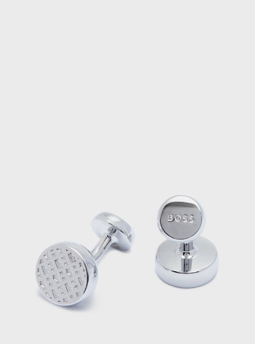 BOSS Cufflinks B-MONOGRAM4RO-CUF - Gunmetal