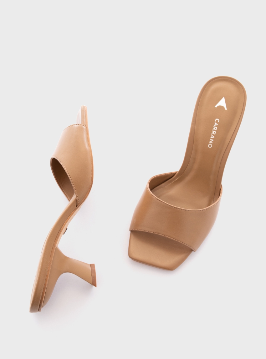 Carrano Heel Sandals - Light Brown