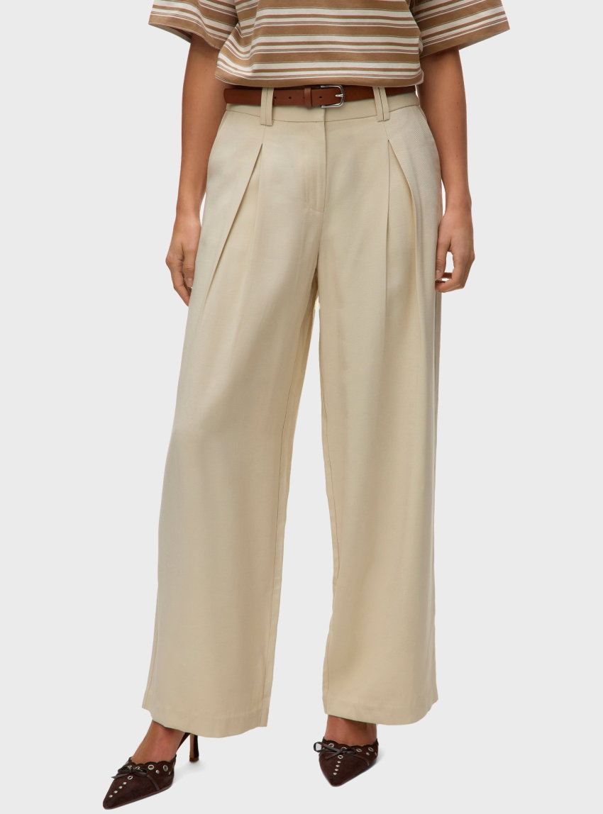Vero Moda Pure High Waist Pants - Beige