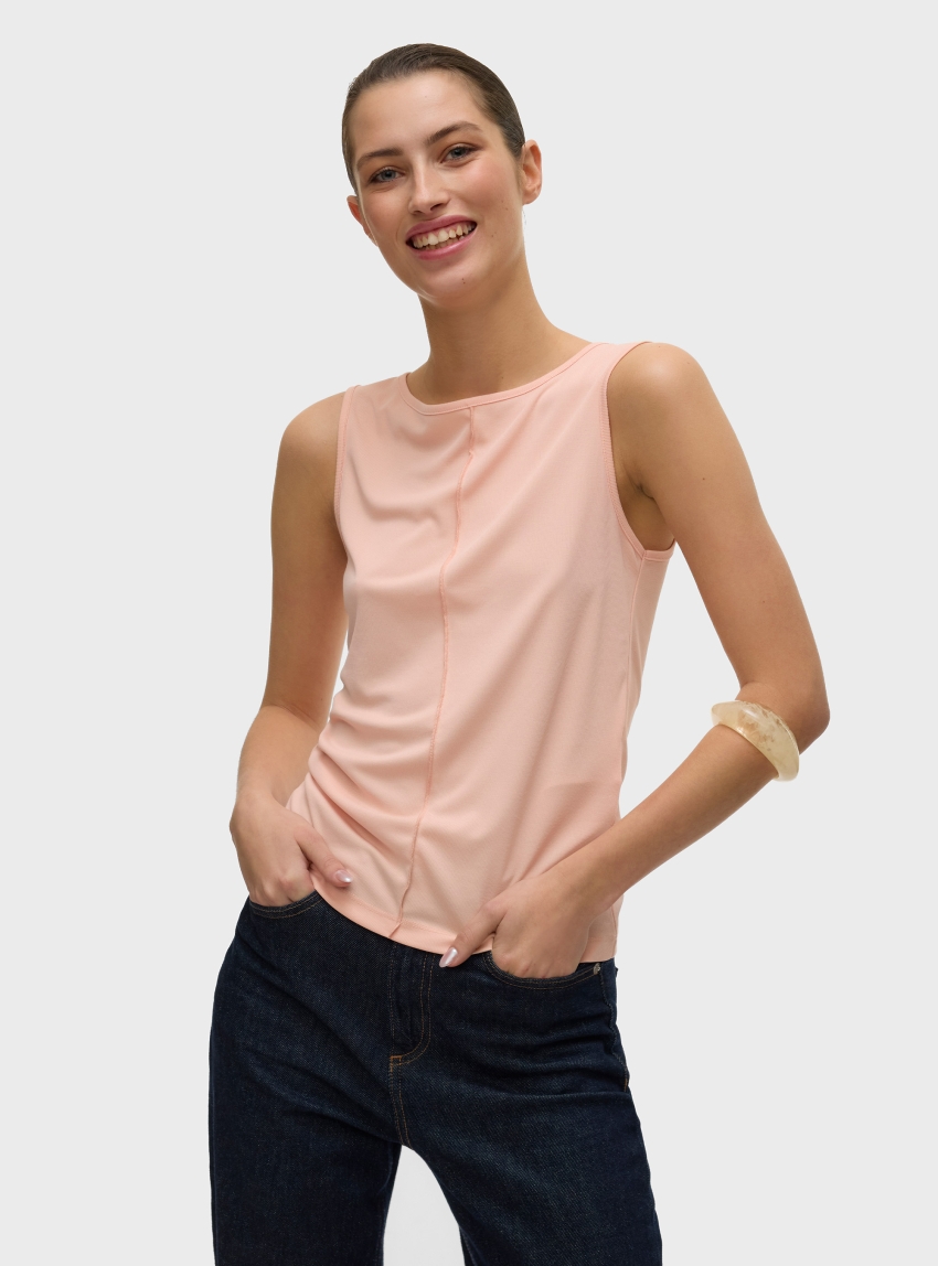 Vero Moda Maggie Boatneck Tank Top - Pale Pink