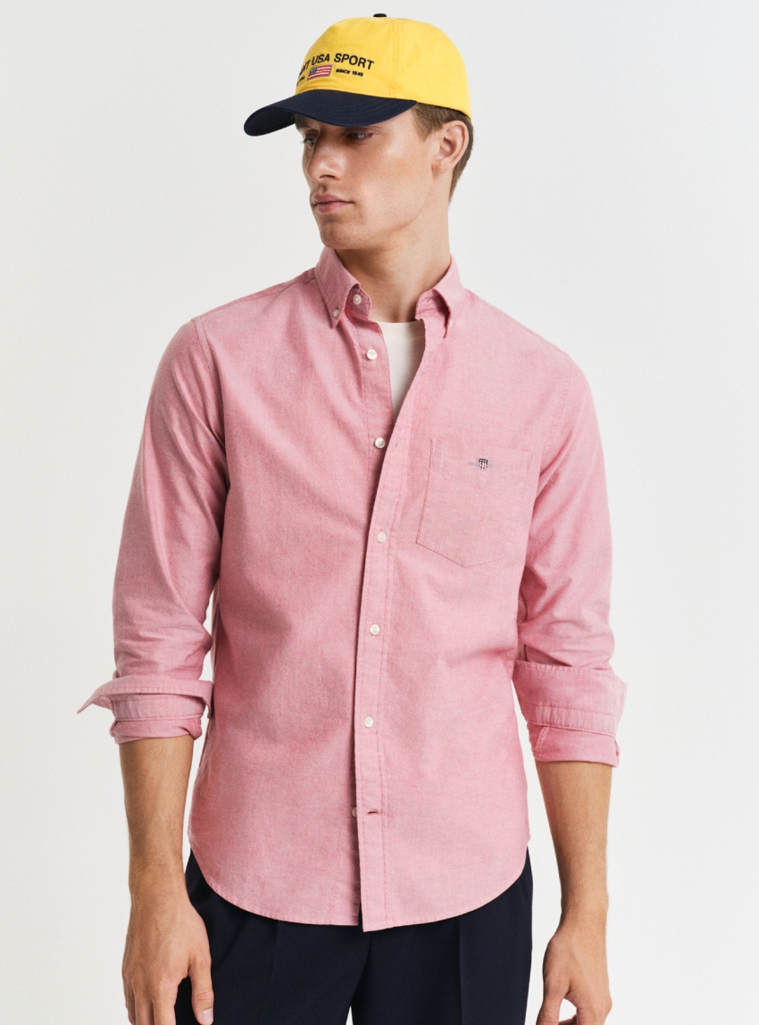 Gant Regular Fit Classic Oxford Shirt - Red