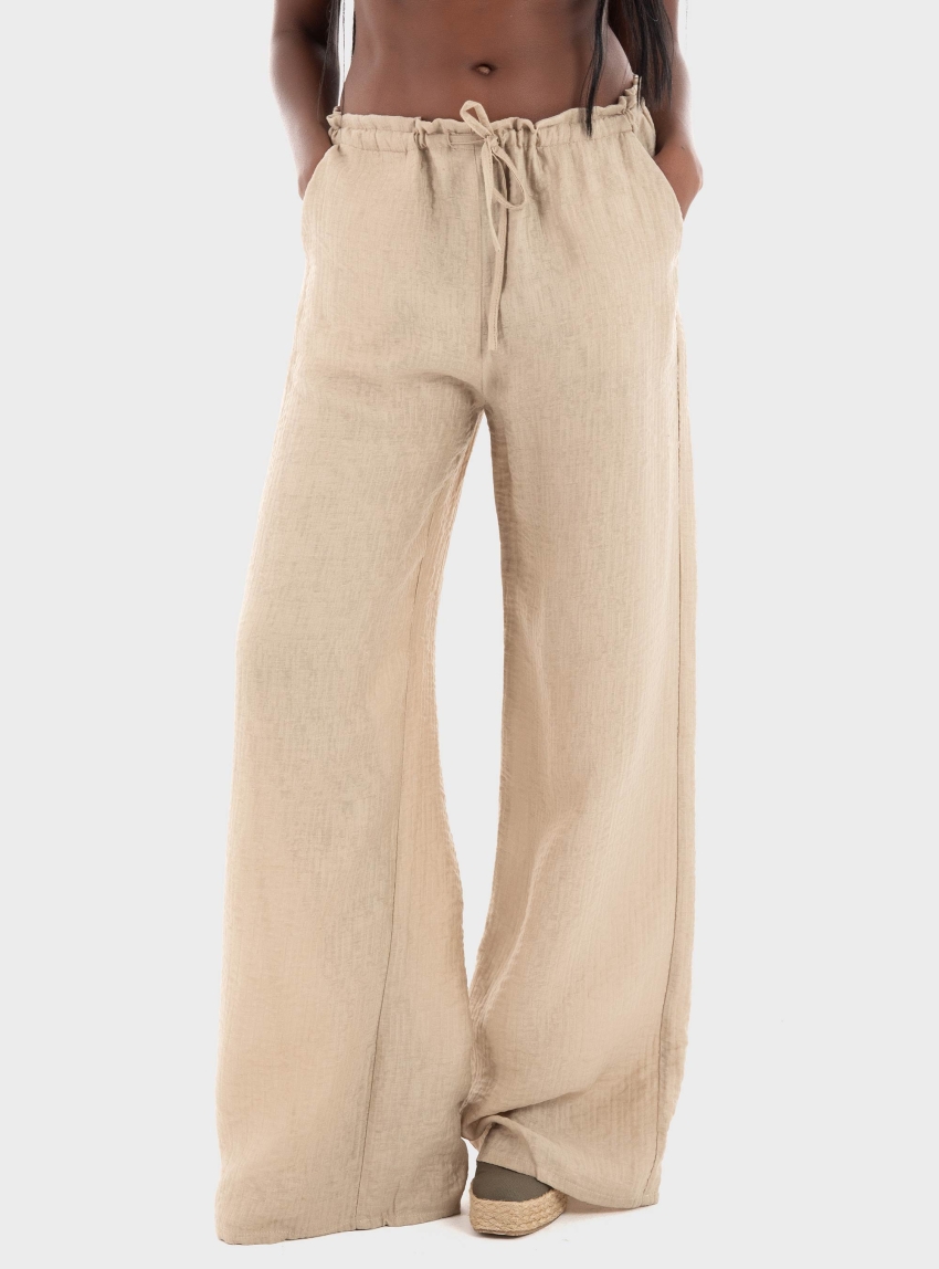 Black & Black  Pants - Beige