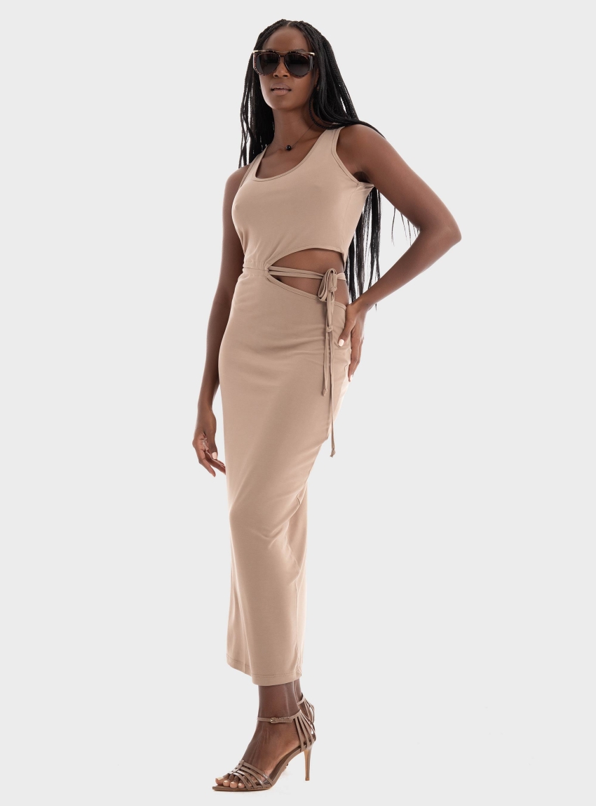 Collectiva Noir Taria Dress - Taupe