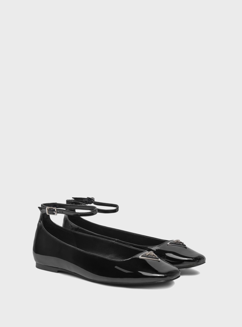 Guess Levvis Patent Ballet Pump - Black