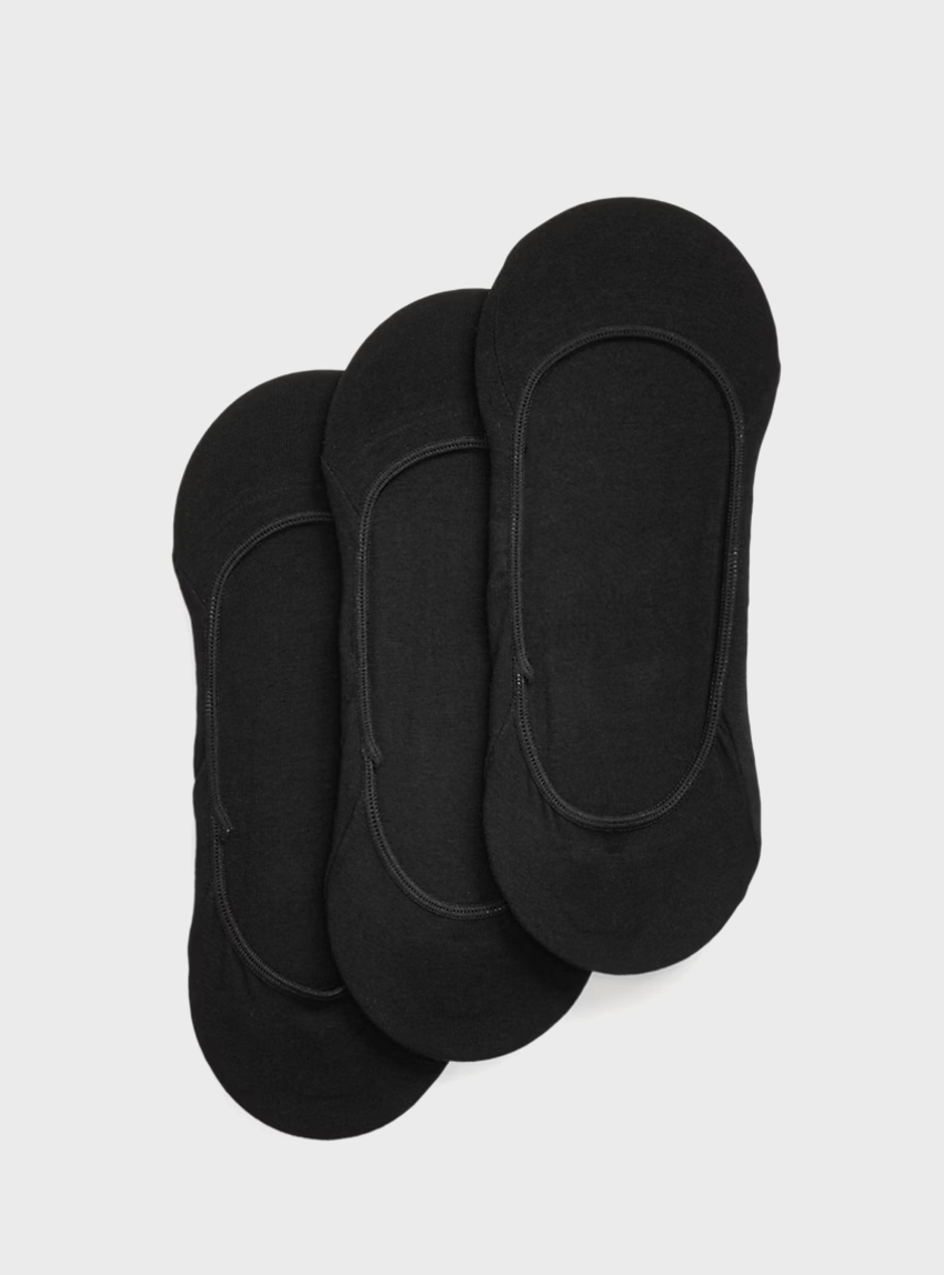 Polo Ralph Lauren No-Show Dress Sock 3-Pack - Black