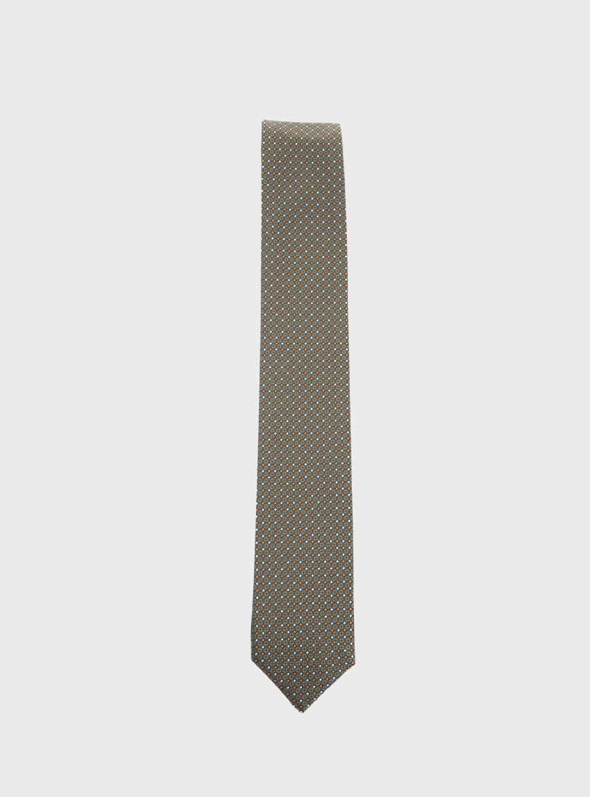 BOSS Silk-Blend Tie P-TIE DOUBLE CM6-243 - Olive 