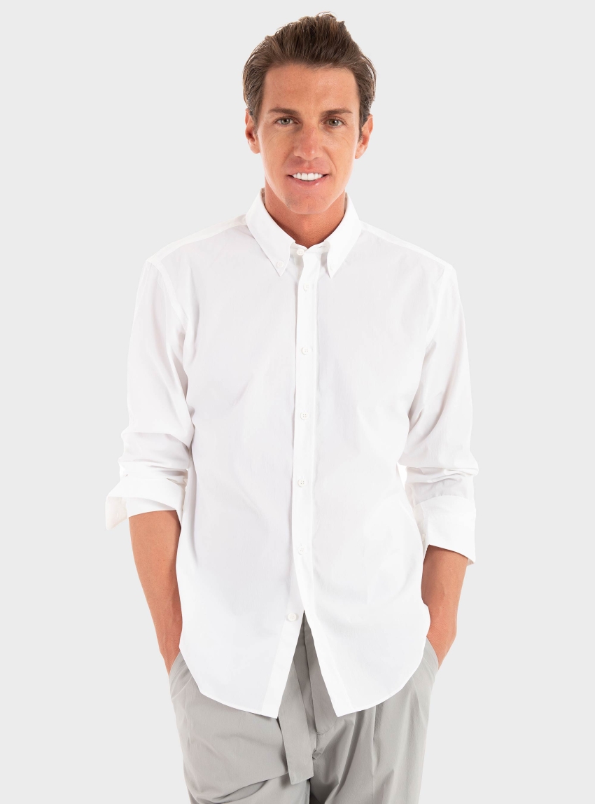 BOSS Regular-Fit Button-Down Shirt P-LIAM-NBD-C1-252 - White