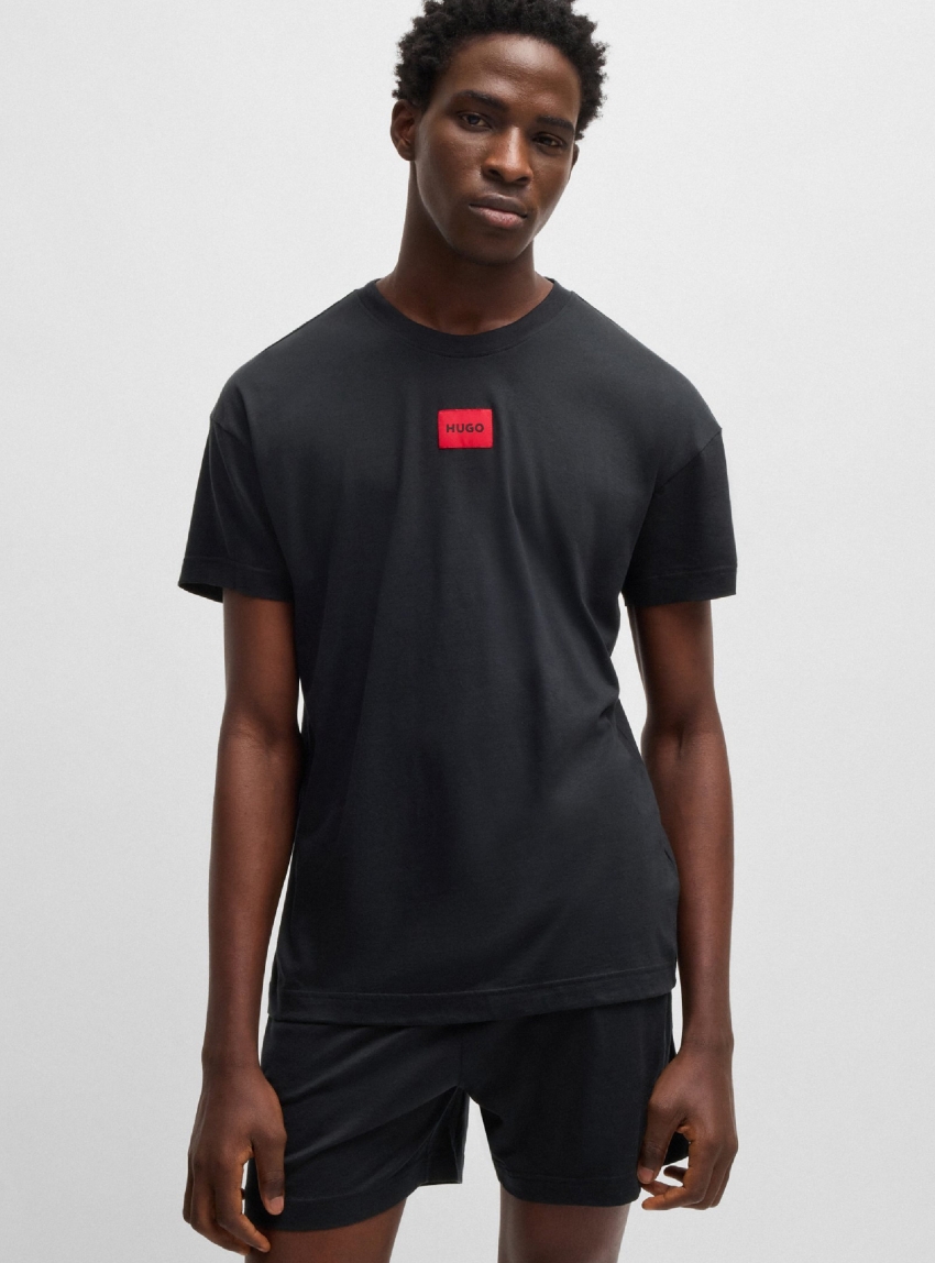 HUGO Pyjama Shorts GALAXY_SHORT SET - Black