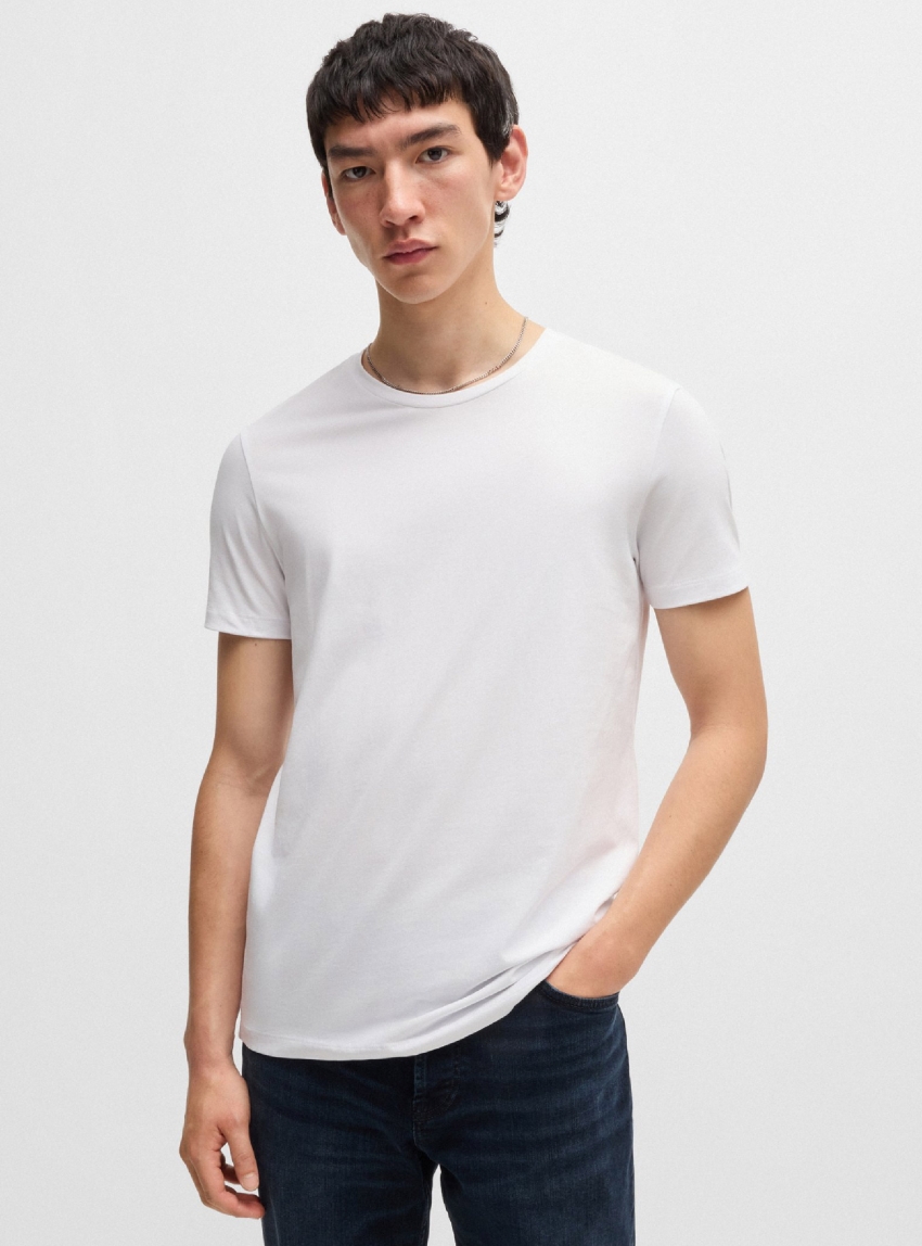 HUGO Two-Pack Of Slim-Fit T-Shirts HUGO-Round - White