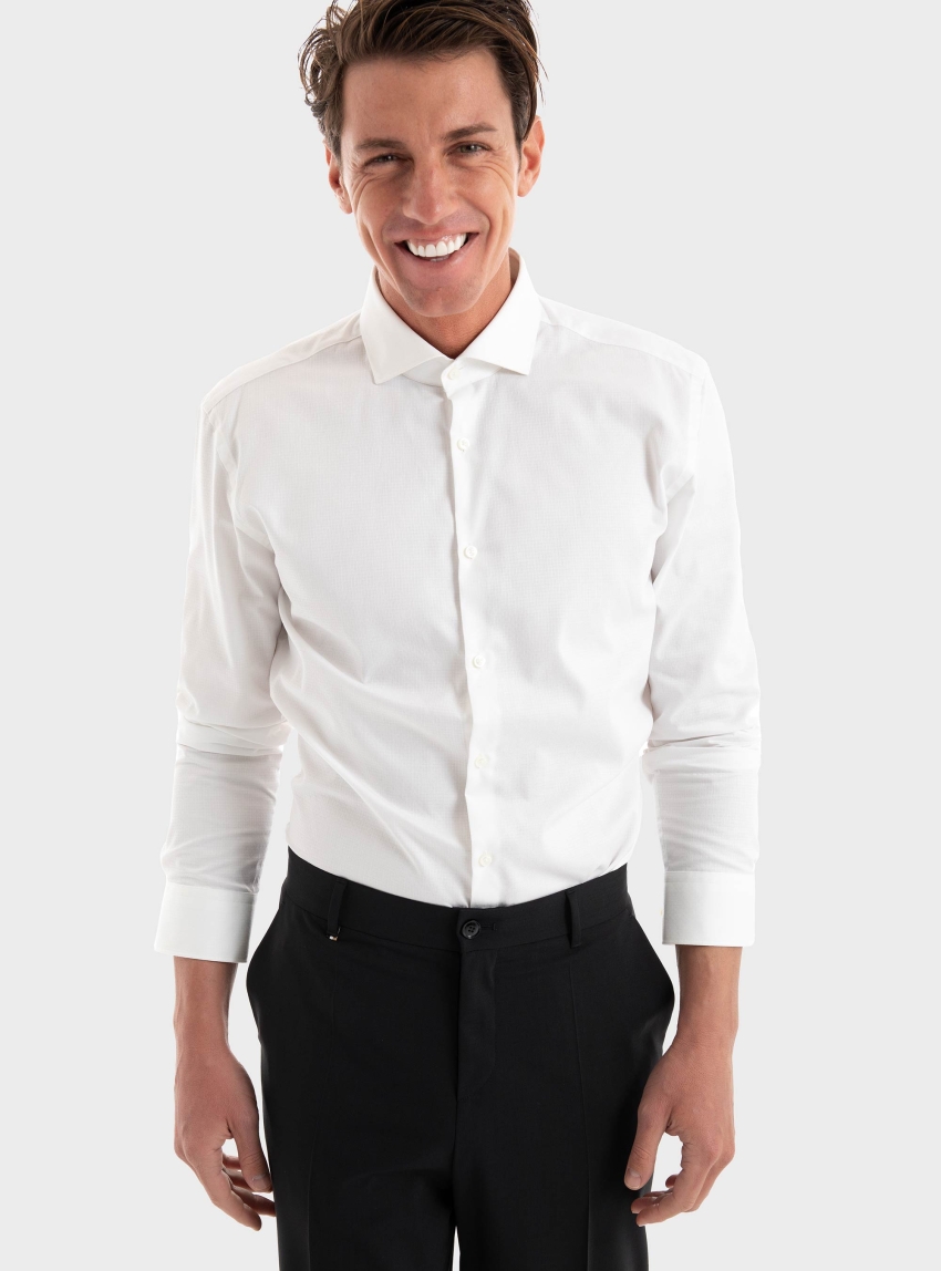 HUGO Slim Fit Shirt Kason - White