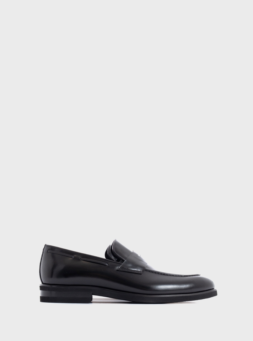 Per La Moda Penny Loafers - Black