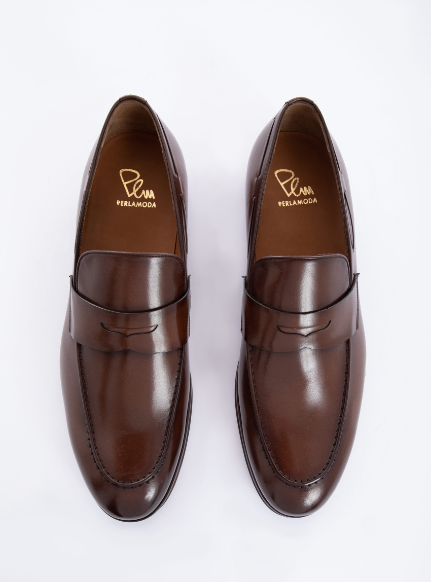 Per La Moda Penny Loafers - Brown